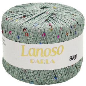 Lanoso Parla Pullu & Simli El Örgü ipi  25g - Gri
