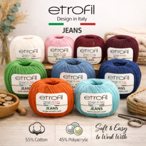 Etrofil Jeans Amigurimi & Cotton El Örgü ipi