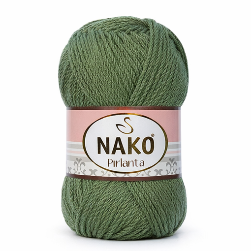 Nako Pırlanta El Örgü ipi - Yeşil 11253