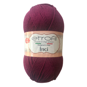 Etrofil İnci El Örgü ipi 100g - Mürdüm - 70609