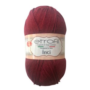 Etrofil İnci El Örgü ipi 100g - Bordo - 73104