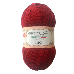 Etrofil İnci El Örgü ipi 100g - Kırmızı -73047