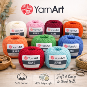 YarnArt Jeans Amigurimi - Cotton El Örgü ipi -50g-