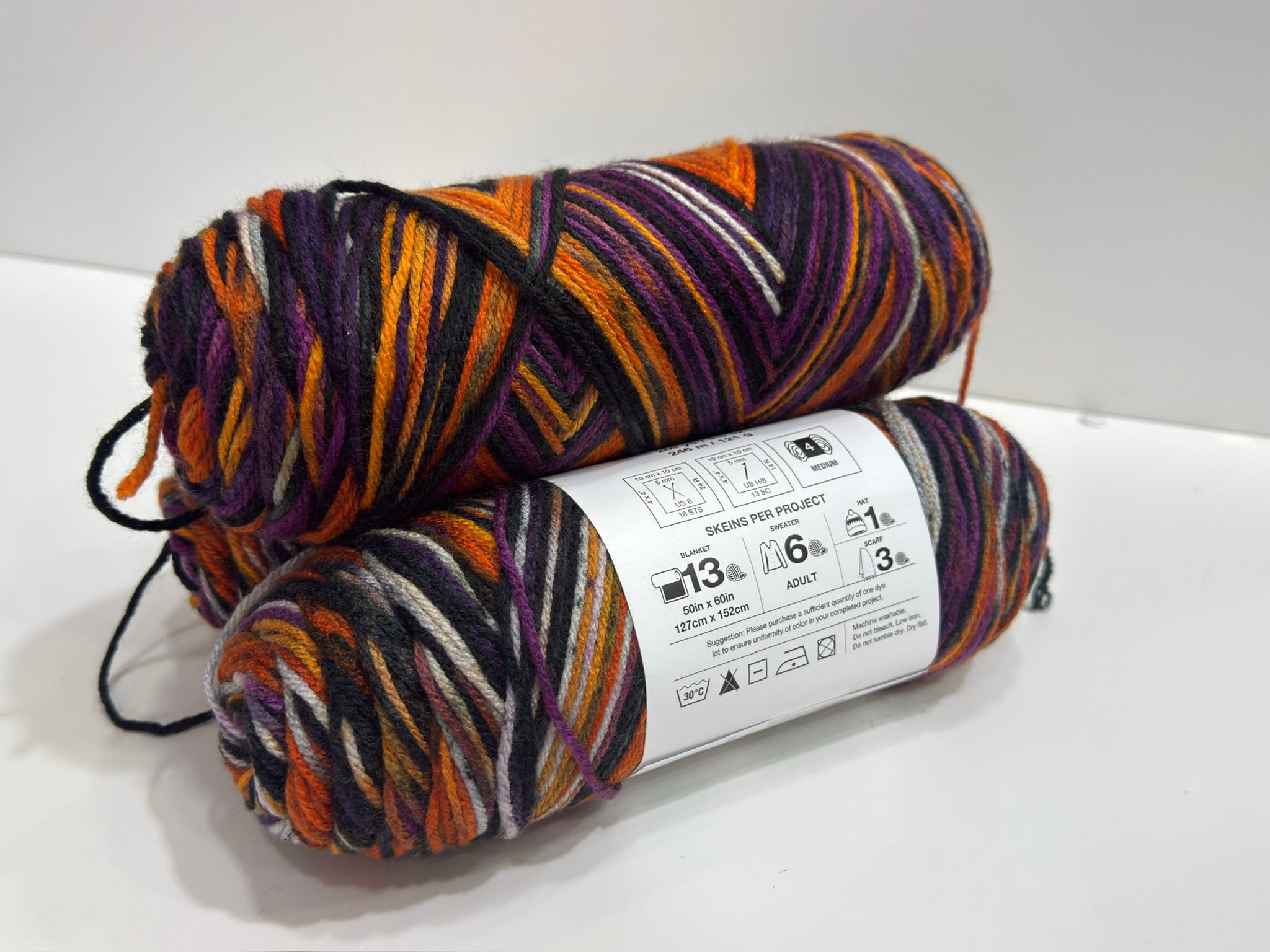 İhraç Fazlası Amerikan Sarım El Örgü İpi - Ebruli - Görsel 3