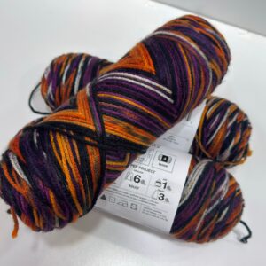 İhraç Fazlası Amerikan Sarım El Örgü İpi - Ebruli