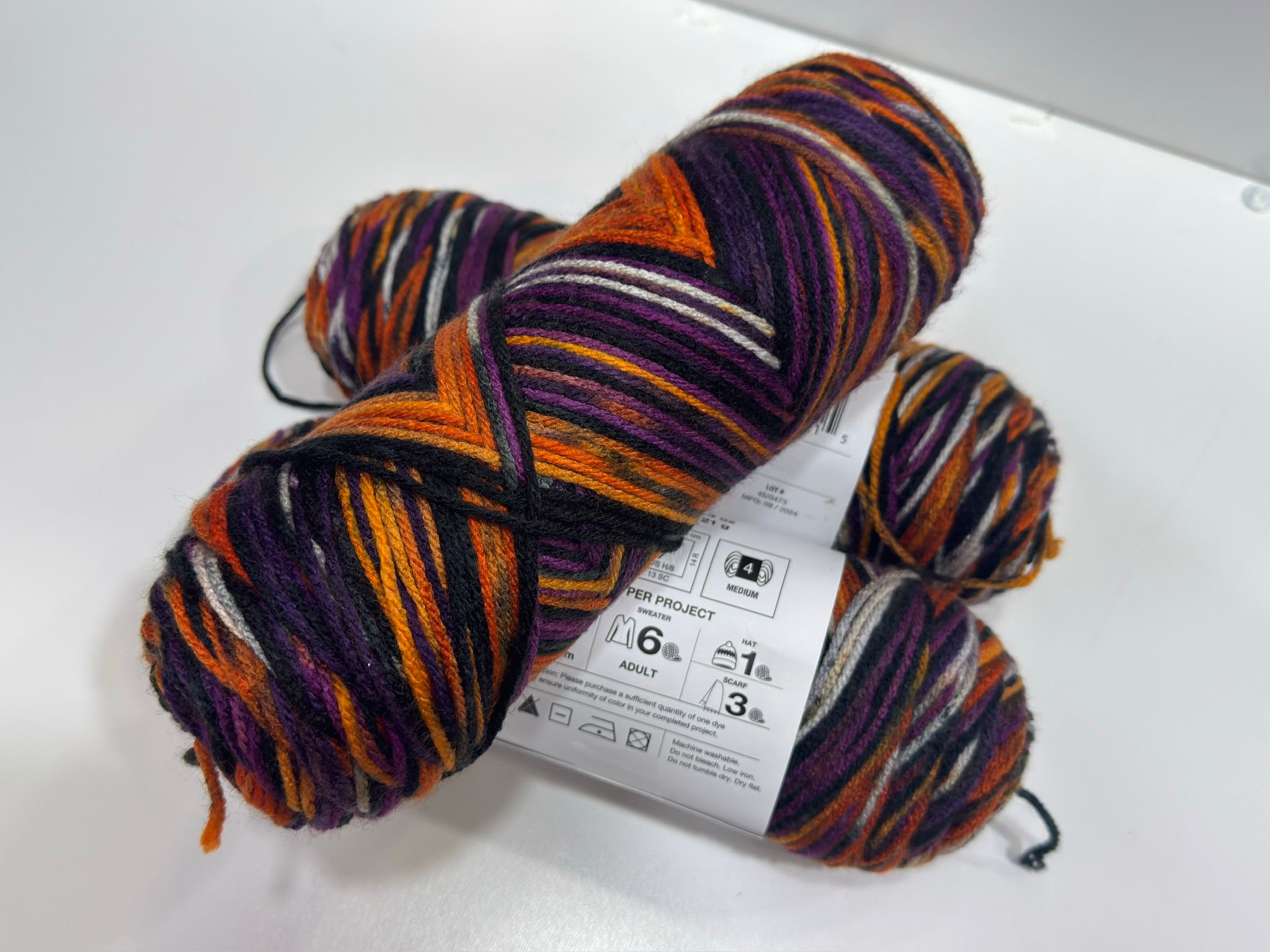 İhraç Fazlası Amerikan Sarım El Örgü İpi - Ebruli