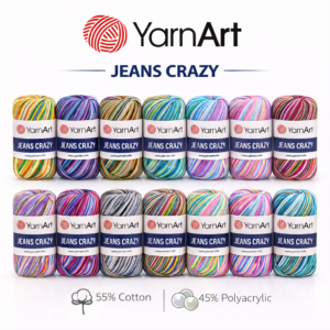 YarnArt Jeans Crazy Ebruli El Örgü ipi