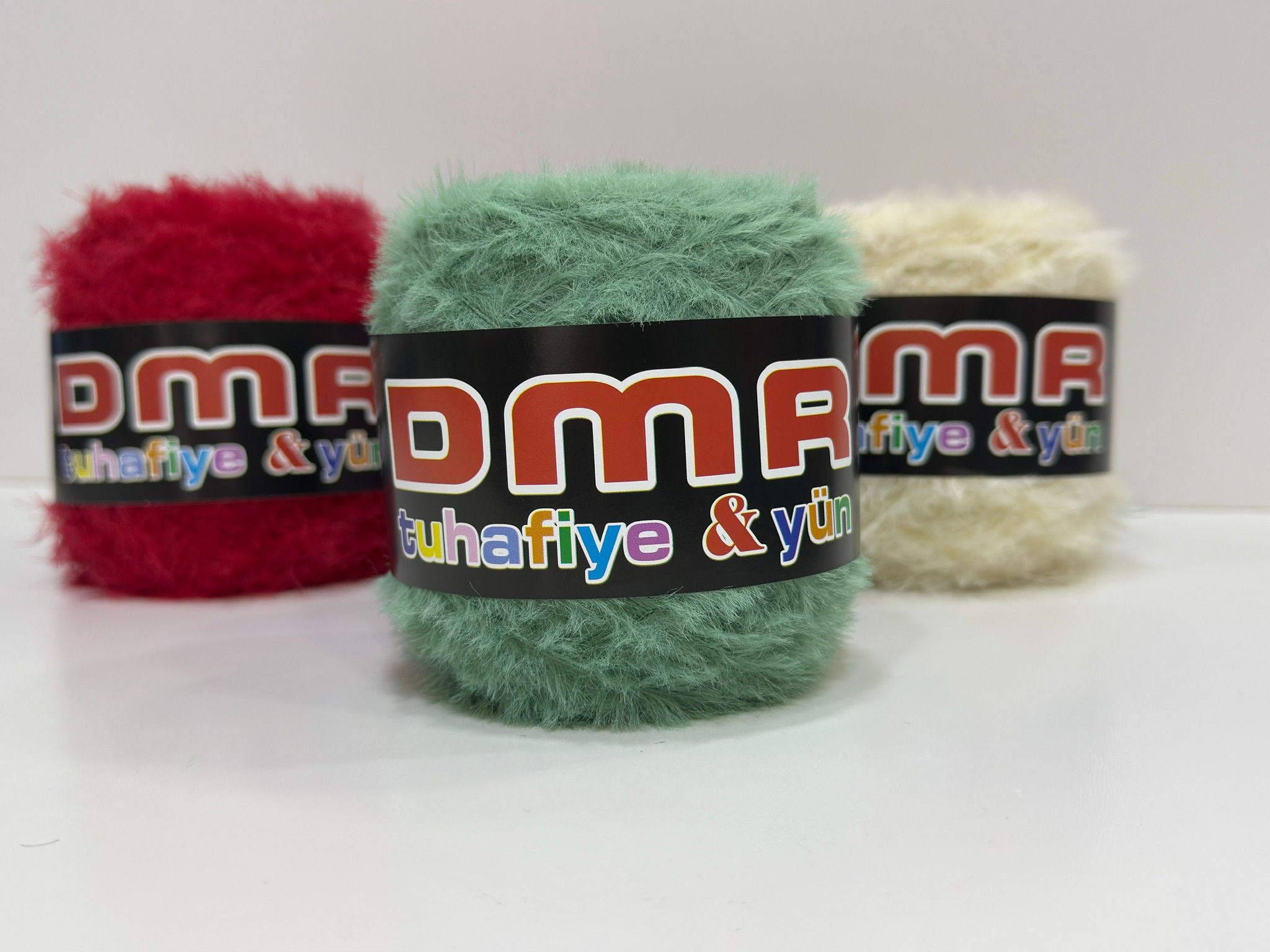 Tavşan Tüyü ip El Örgü ipi 200g Yeşil