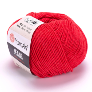 YarnArt Jeans  Cotton Örgü ipi 50g - Açık Kırmızı 26