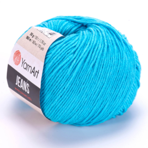 YarnArt Jeans  Cotton Örgü ipi 50g - Turkuaz 33