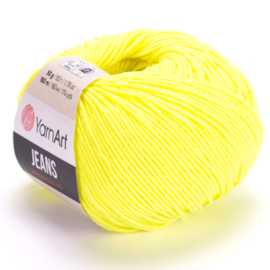 YarnArt Jeans  Cotton Örgü ipi 50g - Neon Sarı 58