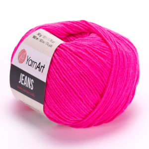 YarnArt Jeans  Cotton Örgü ipi 50g - Neon Pembe 59