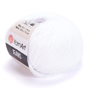 YarnArt Jeans  Cotton Örgü ipi 50g - Optik Beyaz 62