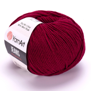 YarnArt Jeans  Cotton Örgü ipi 50g - Bordo 66