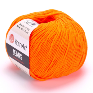 YarnArt Jeans  Cotton Örgü ipi 50g - Neon Turuncu 77