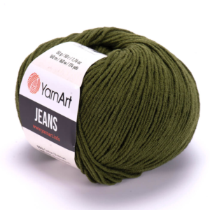 YarnArt Jeans  Cotton Örgü ipi 50g - Ceviz Yeşil 82